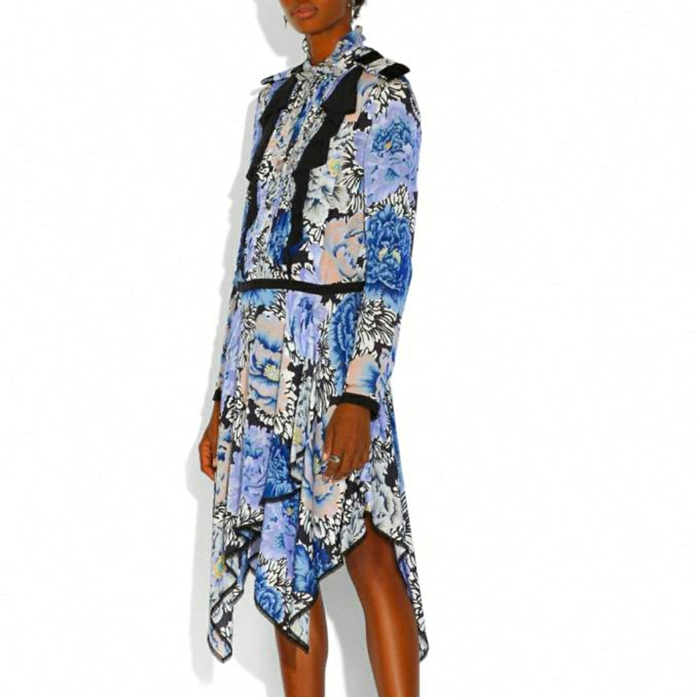 Coach Pleated Dress With Kaffe Fassett Print